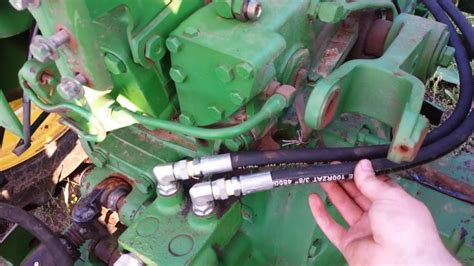 john deere bleeding hydraulic system